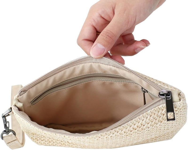 BBORGDC Small Wristlet Wallets for Women, Zip Clutch Bag with Wristlet Pouch, 3-Zipper Original Design - Image 3